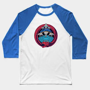 Ouroboros elephant snake Baseball T-Shirt